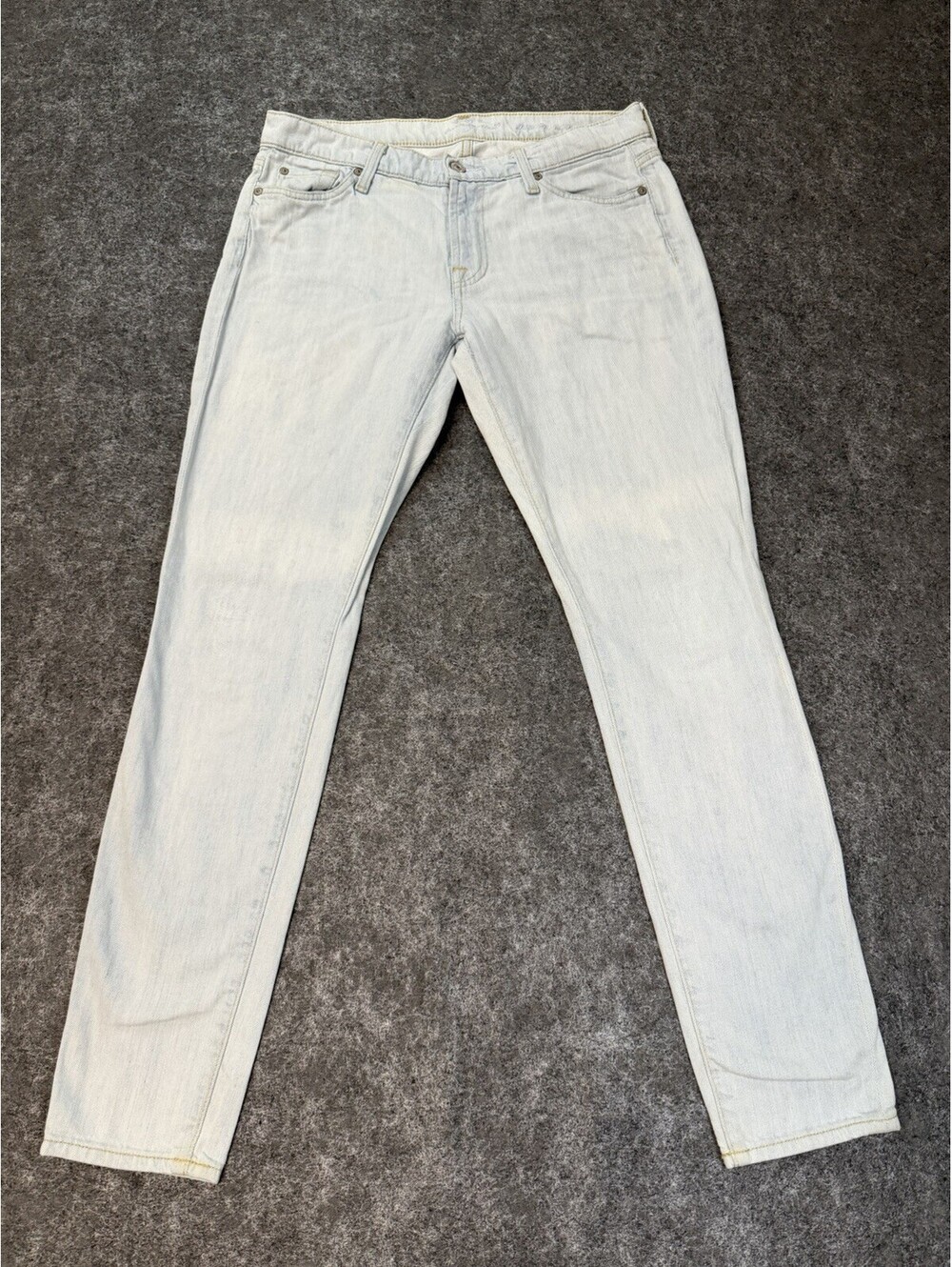 7 for All Mankind Light Wash Skinny Stretch Jeans Women’s 29x29 Made in Mexico